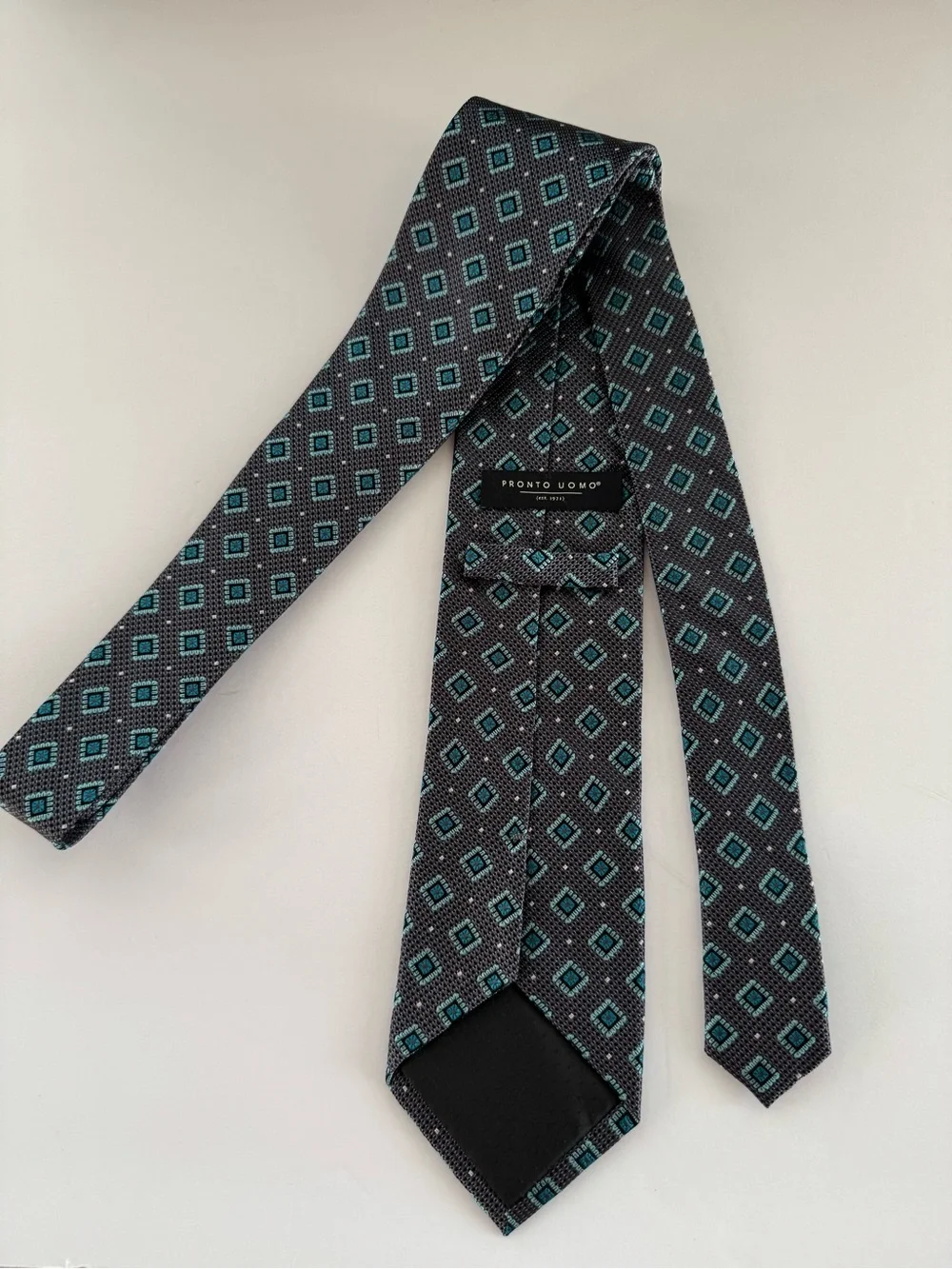 Pronto uomo Mens Silk Neck Tie